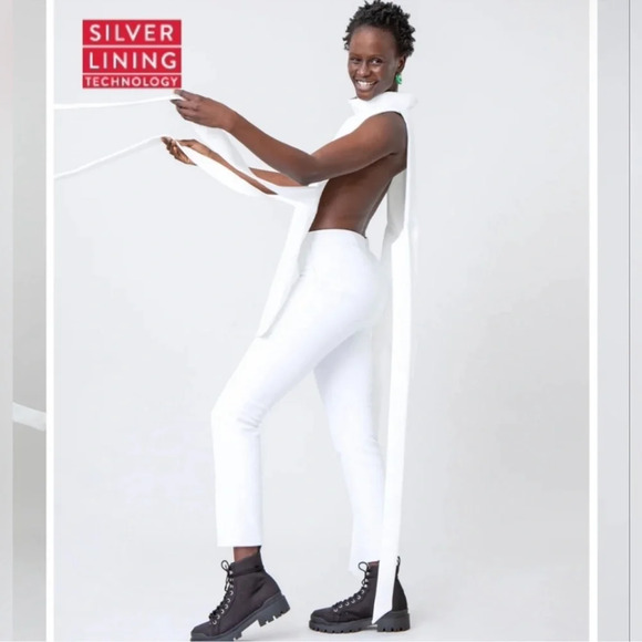 Spanx On-the-Go Ankle Slim Straight Pant Ultimate Opacity Technology Size XS - Picture 5 of 11